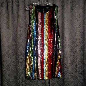 Multicolored Sequins dress